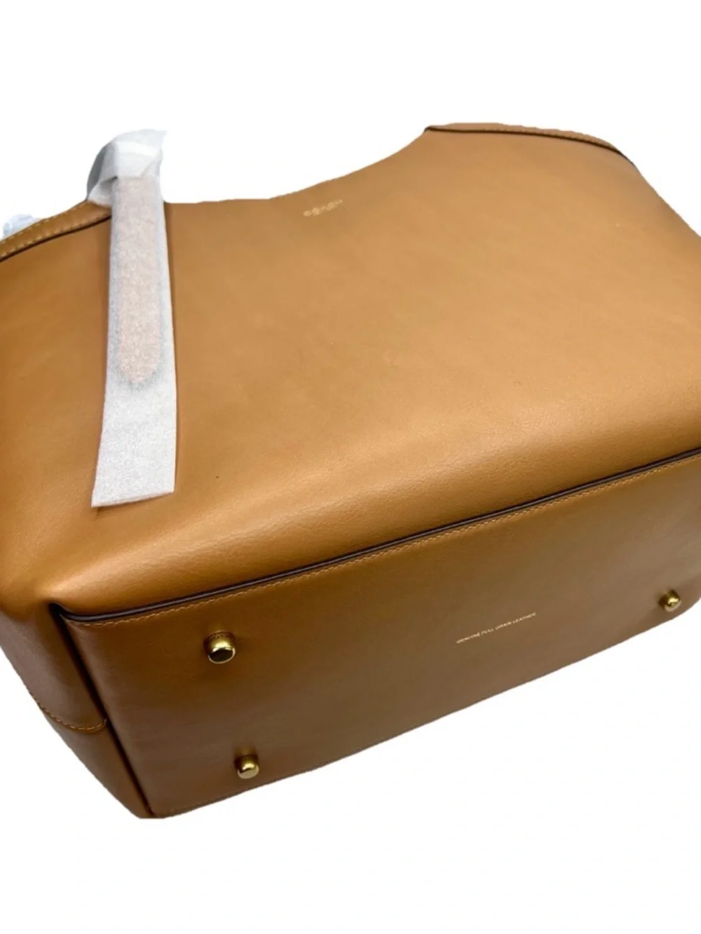 Coach Gramercy Tote Bag in Honey Brown Leather with Gold Tone Hardware - NWT